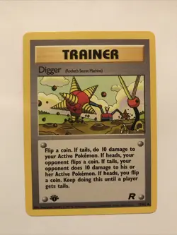 Pokemon 1st Edition Team Rocket Digger (Rocket's Secret Machine) 75/82 - Image 1