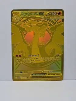 Gold Mega Charizard X EX Phantasmal Flames 130/094 Pokemon 🔥 - Image 1