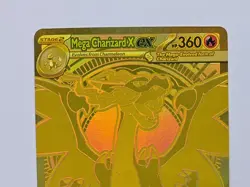 Gold Mega Charizard X EX Phantasmal Flames 130/094 Pokemon 🔥 - Image 2