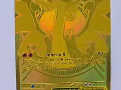 Gold Mega Charizard X EX Phantasmal Flames 130/094 Pokemon 🔥 - Image 3
