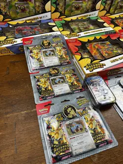 Pokemon Ascended Heros Massive sealed lot! 10 Boxes, 7 Blisters, 2 Tins! New! - Image 3