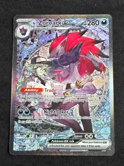 Pokemon N's Zoroark ex SIR 286/217 Me: Ascended Heroes NM - Image 1