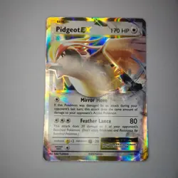 Pidgeot EX 64/108 Holo EX Rare Evolutions Pokemon Damaged - Image 1