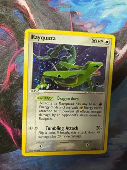 Rayquaza FART SWIRL 022/107 Pokemon Deck Exclusives Holo MP - Image 1