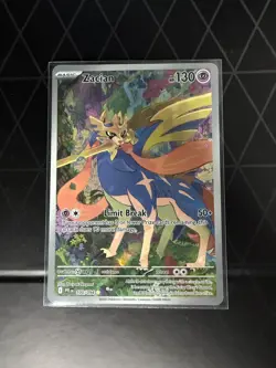 Pokemon Zacian 100/094 Illustration Rare Paldean Fates IR NM Pack Fresh - Image 1