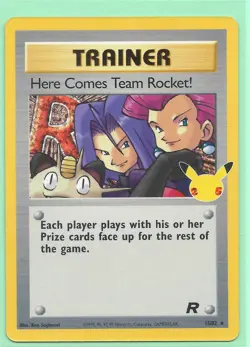 CELEBRATIONS Here Comes Team Rocket 15/82 -25th ANNIVERSARY POKEMON-RARE-HOLO-NM - Image 1