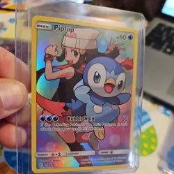 Piplup (Secret) 239/236 Pokemon Sun and Moon Cosmic Eclipse Holo NM - Image 2