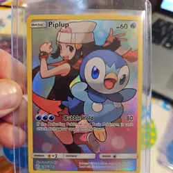 Piplup (Secret) 239/236 Pokemon Sun and Moon Cosmic Eclipse Holo NM - Image 3