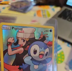 Piplup (Secret) 239/236 Pokemon Sun and Moon Cosmic Eclipse Holo NM - Image 5