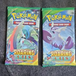 Pokemon TCG A PAIR OF sealed booster packs XY ROARING SKIES SEALED BOOSTER PACKS - Image 4