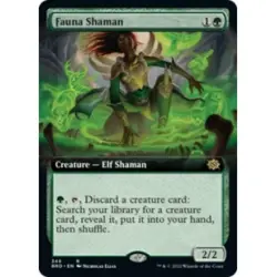 FAUNA SHAMAN (EXTENDED ART) The Brothers' War BRO Magic MTG MINT CARD - Image 1