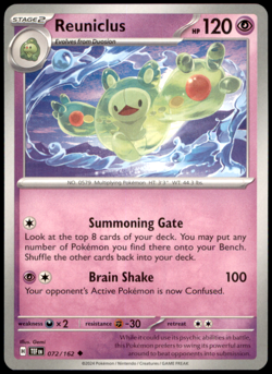 Reuniclus 072/162 SV05: Temporal Forces Uncommon NM Pokemon TCG - Image 1