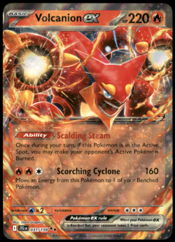 Volcanion ex 031/159 SV09: Journey Together Double Rare Holo NM Pokemon TCG - Image 1