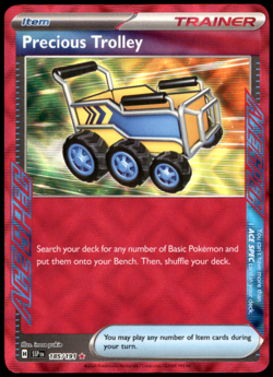 Precious Trolley 185/191 SV08: Surging Sparks ACE SPEC Rare Holo NM Pokemon TCG - Image 1