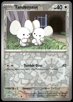 Tandemaus 154/182 SV04: Paradox Rift Common Reverse Holofoil NM Pokemon TCG - Image 1