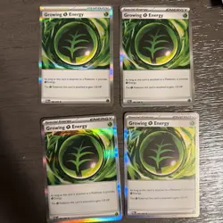 4x Growing Grass Energy 086/088 - ME03: Perfect Order (ME03) Pokemon Playset x4 - Image 1