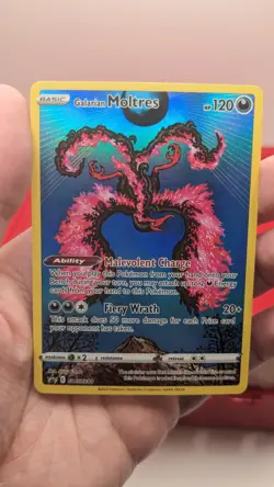 Pokemon TCG Galarian Moltres SWSH284 Crown Zenith Holo Black Star Promo IR NM - Image 3