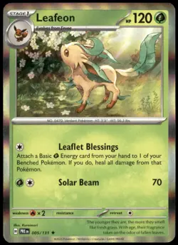 Leafeon 011/167 SV06: Twilight Masquerade Uncommon Normal NM Pokemon TCG - Image 1