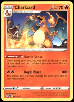 Charizard 001/015 McDonald's Promos 2024 Promo Normal LP Pokemon TCG - Image 1