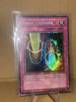 Yu-Gi-Oh! TCG Magic Cylinder 1st Edition Card Secret Rare LON-104 NM - Image 3