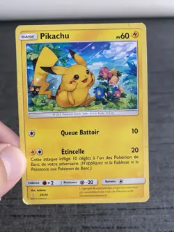 Carte Pokemon Pikachu 29/30 Trainer Kit Raichu Francais OCCASION - Image 3