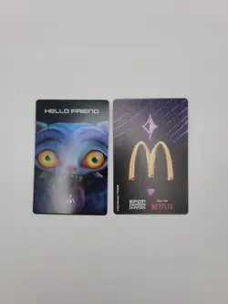 McDonald's Kpop Demon Hunter Card Rumi & Jinu Hands Holo Ultra Rare “Rujinu” - Image 3