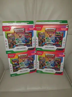 Pokemon TCG: First Partner Illustration Collection Series 1 x4 (New & Sealed) - Image 1