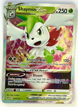 Pokemon Card Shaymin VSTAR 014/172 Brilliant Stars Holo Ultra Rare NM - Image 1