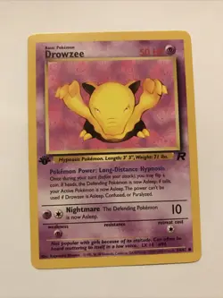 Pokemon TCG Drowzee Team Rocket 54/82 Regular 1st Edition Common Card - Image 1