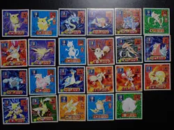 Pokemon Card Amada Promo Non Holo Sticker x23 Mewtwo Gyarados Dragonite etc#6384 - Image 1
