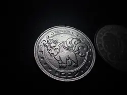 Pokemon Card Meiji Promo Metal Battle Coin Silver x2 Ninetales & Vulpix #6369 - Image 2