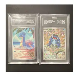 Pokemon Graded Misty's Lapras & Seismitoad JPN Holo Card Lot TAG 10 - Image 1