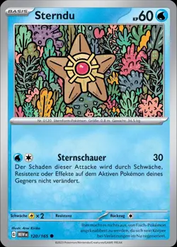Pokemon Karten 151 Sterndu 120/165 Deutsch - Image 1