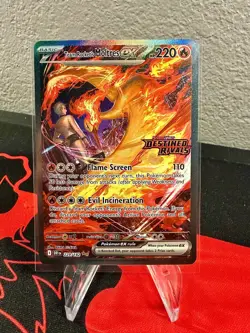 3 x Stamped Pokemon TCG Team Rocket's Moltres ex Destined Rivals UPC Promo Cards - Image 1