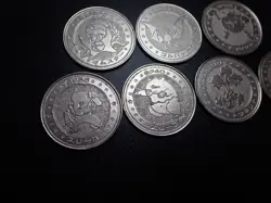 Pokemon Card Meiji Promo Battle Coin x7 Omastar Golbat etc #6075 PLAY - Image 2