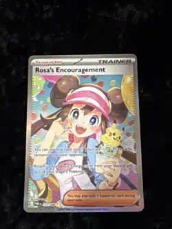 Pack Fresh Rosa’s Encouragement SIR 123/088 Pokemon Perfect Order Card Pikachu - Image 1