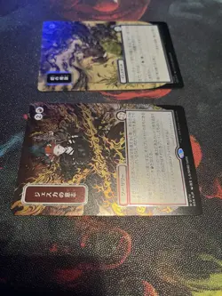 Jeska's Will & Locust Spray JPN Alt. Art Silver Scroll Foil Strixhaven MTG SOS - Image 3