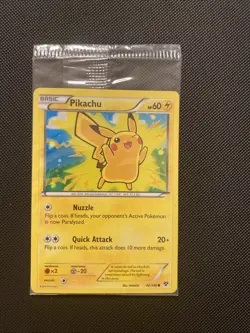 Pokemon TCG: XY Pikachu 42/146 Holo SEALED MOVIE PROMO (2014) - Image 1