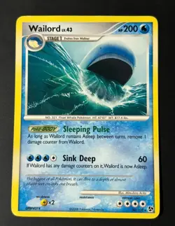 WAILORD 30/106 RARE GREAT ENCOUNTERS POKEMON MODERATELY PLAYED - Image 1