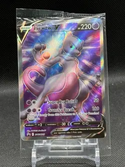 Pokemon TCG Mewtwo V SWSH229 Sword & Shield Full Art Holo Promo (SEALED) - Image 1