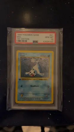 1999 Pokemon Game Base Set 1st Edition Seel #41 PSA 10 - Image 1
