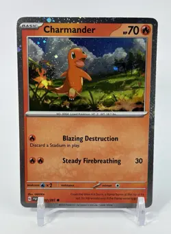 Pokemon TCG: Charmander - 007/091 - Reverse Holo - Paldean Fates - NM - Image 1
