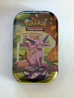 Pokemon Scarlet & Violet Prismatic Evolutions Mini Tin Sealed Espeon - Image 1