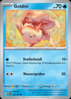 Pokemon Karten 151 Goldini 118/165 Deutsch - Image 1