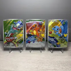 Pokemon First Partner Illustration Collection Series 1 Kanto Gen 1 Starter Set - Image 1