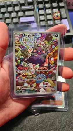 MORPEKO FULL ART - POKEMON 206/182 EV4 PAR FAILLE PARADOXE NEUF FR english - Image 1