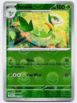 Pokemon TCG Servine 002/086 Black Bolt Playset Pokeball Holo NM - Image 1