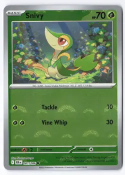 Pokemon TCG Snivy 001/086 Pokeball Holo Black Bolt Playset NM - Image 1