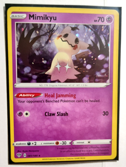 Pokemon TCG Mimikyu 081/189 Cosmo w/ SWIRL Holo Darkness Ablaze Playset NM - Image 3