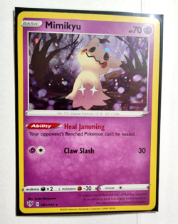 Pokemon TCG Mimikyu 081/189 Cosmo w/ SWIRL Holo Darkness Ablaze Playset NM - Image 4